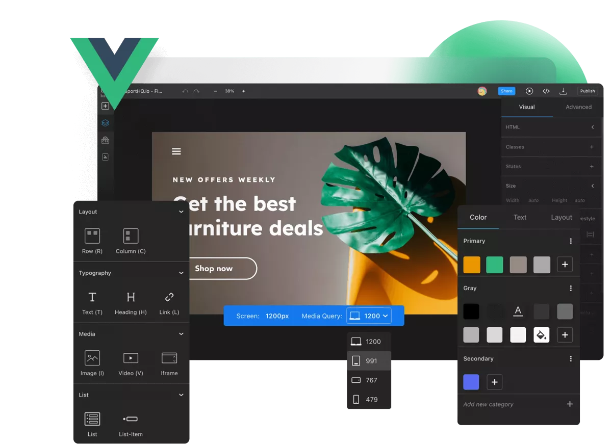 Static site to Angular header